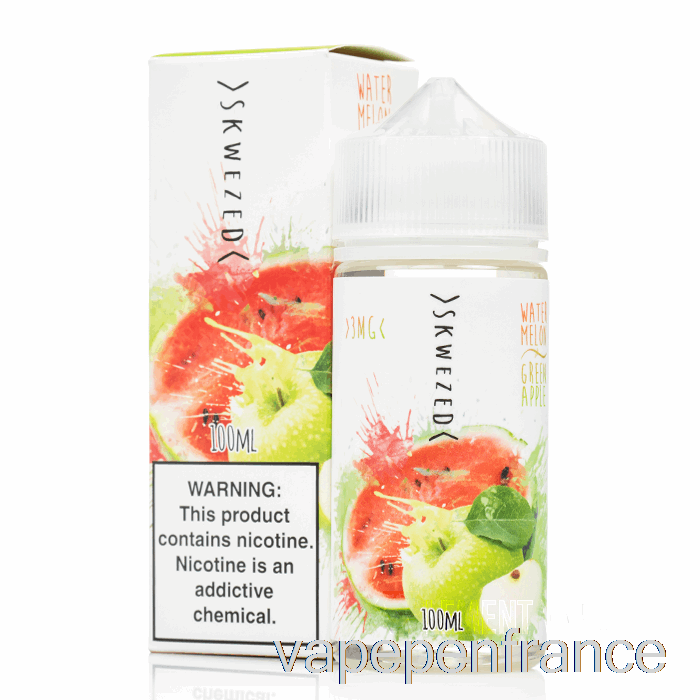 Pomme Verte Pastèque - Skwezed - Stylo Vape 100 Ml 3 Mg